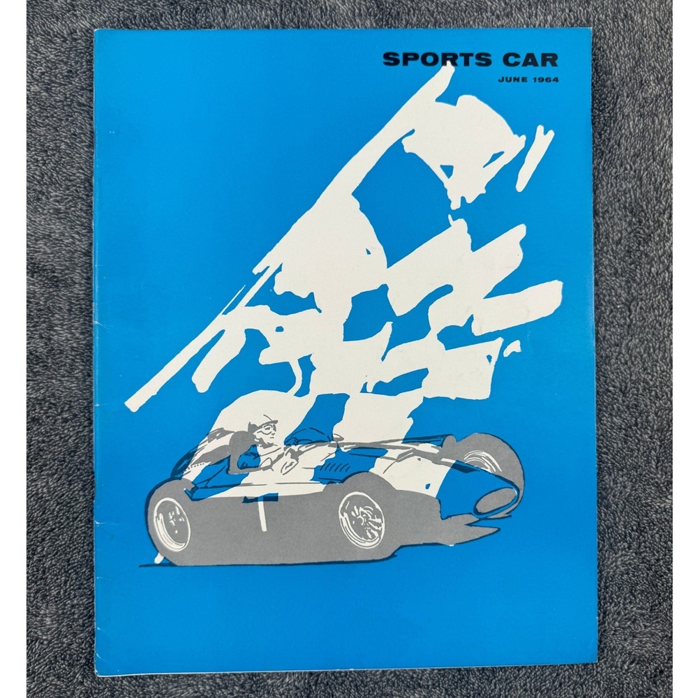 RARE VNTG Sports Car Magazine June 1964 Ford Mustang MGB SCCA Racing Automobilia